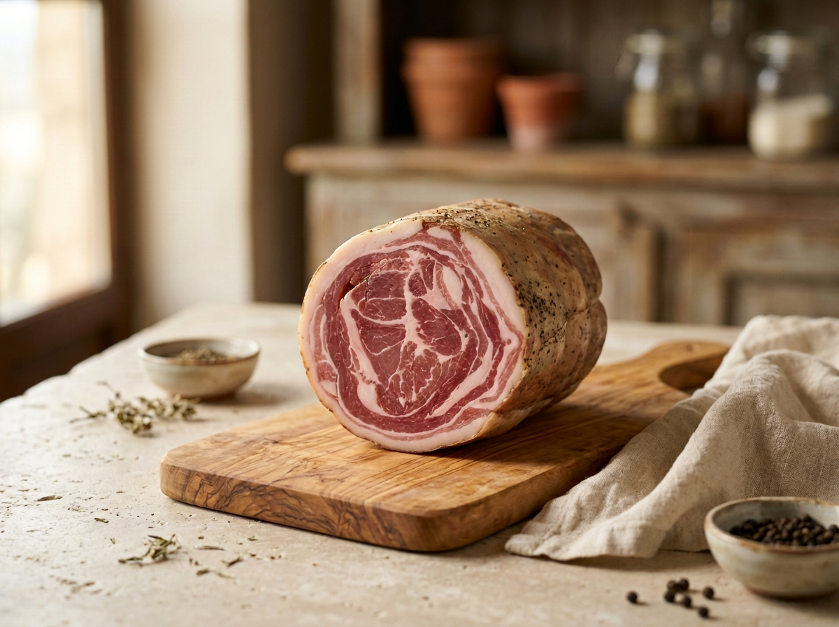 Pancetta coppata stagionata